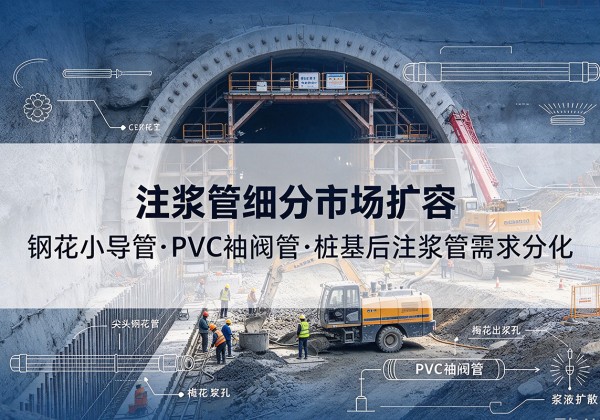 余姚注浆管细分市场扩容，隧道钢花小导管、PVC 袖阀管、桩基后注浆管需求分化